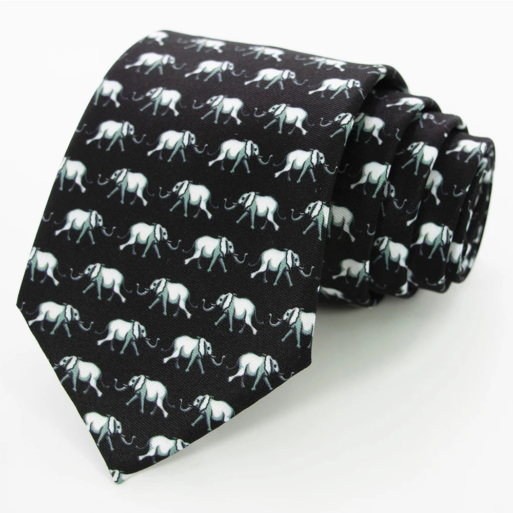 New men's fashion print tie Hand-made 8cm silk necktie Paisley floral geometric Neck Tie for business party wedding gift