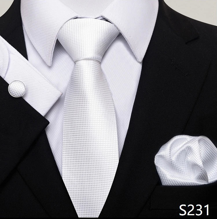 Tie For Men Blue Gold 65 Colors Sale Wedding Present Tie Pocket Squares Set Necktie Suit Accessories Fit Group Holiday Party