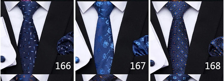 Tie For Men Blue Gold 65 Colors Sale Wedding Present Tie Pocket Squares Set Necktie Suit Accessories Fit Group Holiday Party