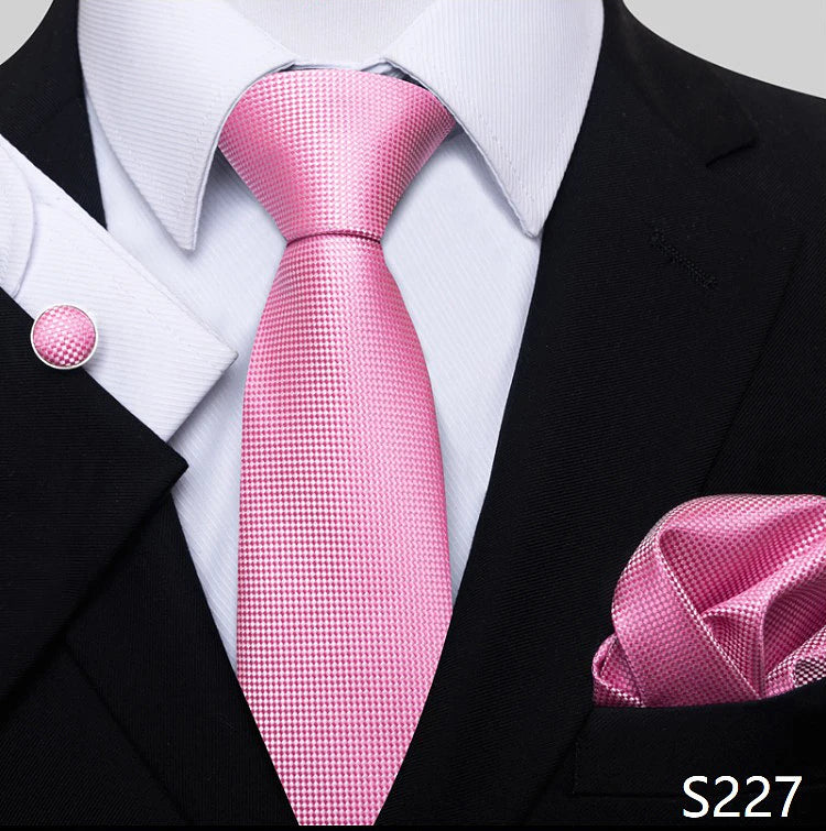 Tie For Men Blue Gold 65 Colors Sale Wedding Present Tie Pocket Squares Set Necktie Suit Accessories Fit Group Holiday Party