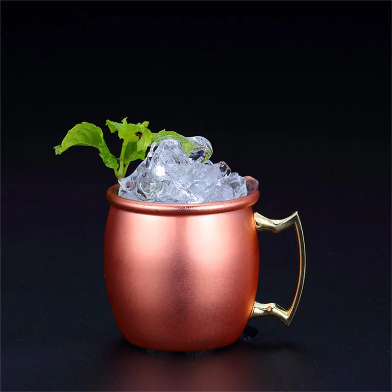 Copper Plated Moscow Mule Shot Glass Mug Mini 60ml Vodka Beer Wine Cup Cocktail Mugs Metal Canecas Travel Bar Drinkware Tools