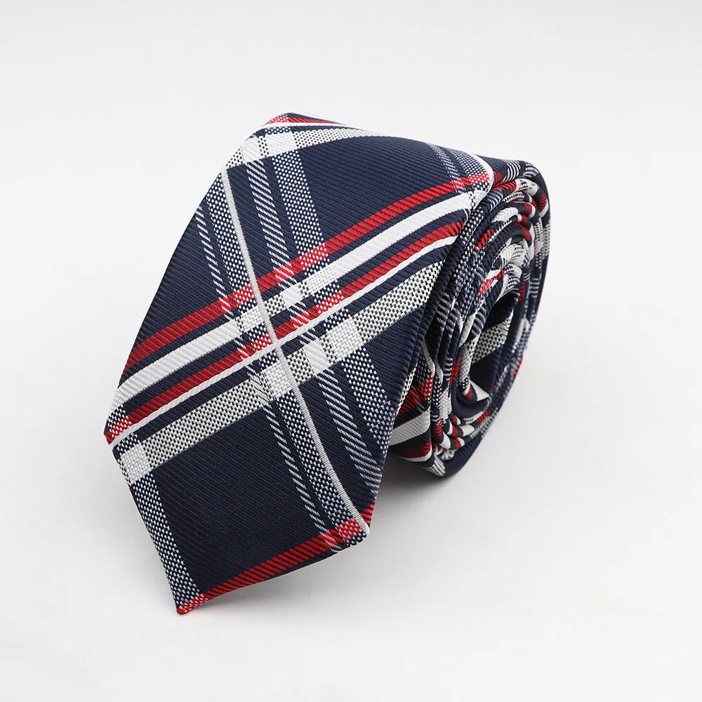 Tie For Men Classic Business Paisley Floral Stripe Plaid Dots 6cm Jacquard Necktie Accessories Daily Wear Cravat Wedding Dress