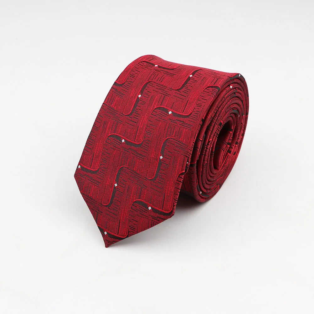 Tie For Men Classic Business Paisley Floral Stripe Plaid Dots 6cm Jacquard Necktie Accessories Daily Wear Cravat Wedding Dress