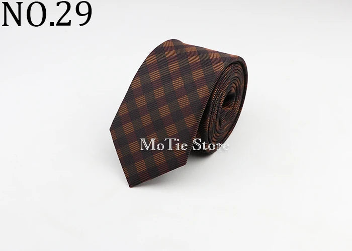 Tie For Men Classic Business Paisley Floral Stripe Plaid Dots 6cm Jacquard Necktie Accessories Daily Wear Cravat Wedding Dress