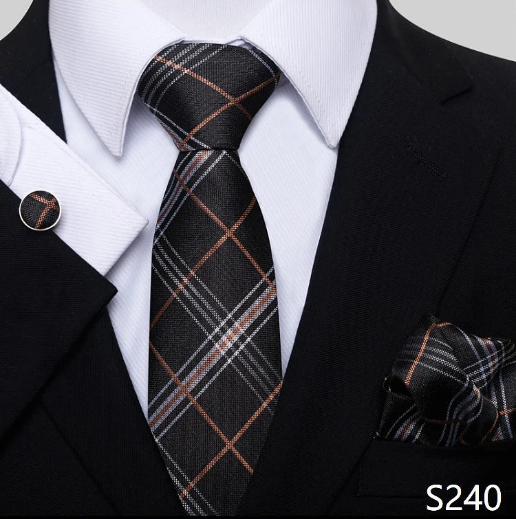 Tie For Men Blue Gold 65 Colors Sale Wedding Present Tie Pocket Squares Set Necktie Suit Accessories Fit Group Holiday Party