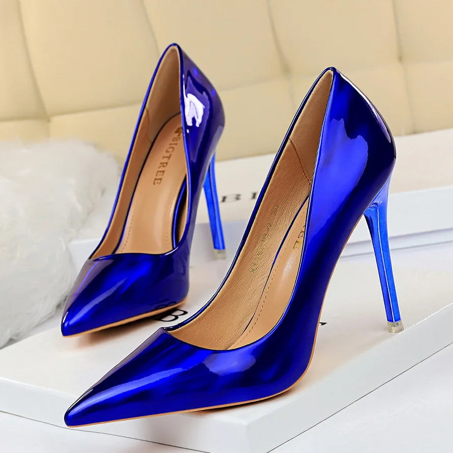 1829-2 High Quality High Heels Shoes for Women Size 34-43 4 Inches Spike Heel Pointed Toe Ladies Heel Shoes Pumps Women Shoes