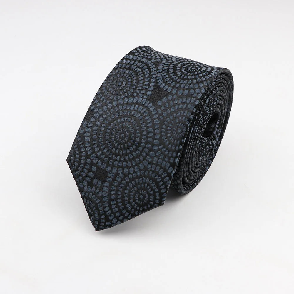Tie For Men Classic Business Paisley Floral Stripe Plaid Dots 6cm Jacquard Necktie Accessories Daily Wear Cravat Wedding Dress