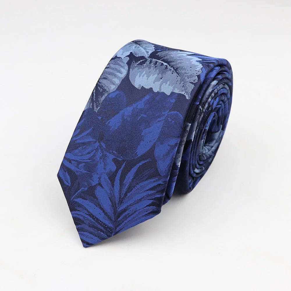 Tie For Men Classic Business Paisley Floral Stripe Plaid Dots 6cm Jacquard Necktie Accessories Daily Wear Cravat Wedding Dress