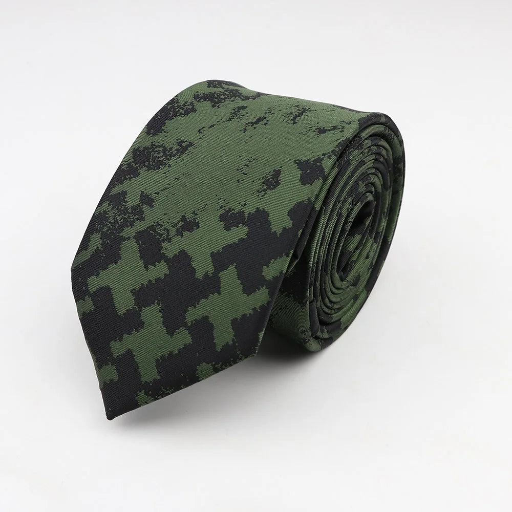 Tie For Men Classic Business Paisley Floral Stripe Plaid Dots 6cm Jacquard Necktie Accessories Daily Wear Cravat Wedding Dress