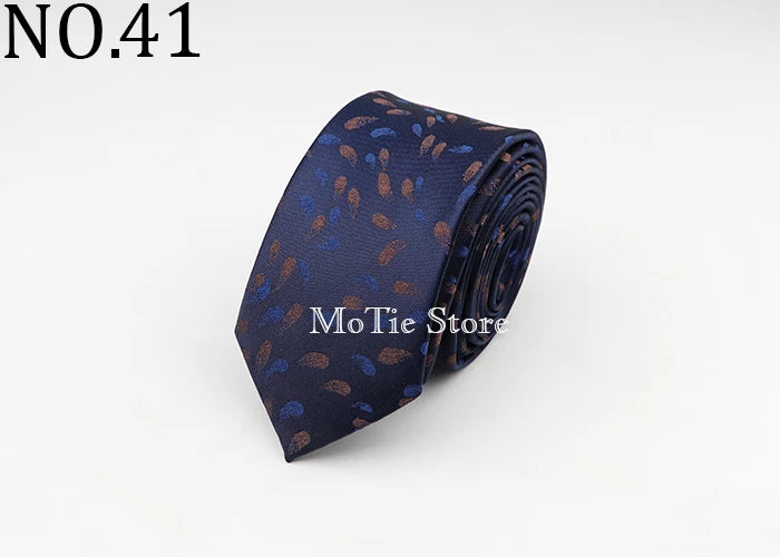 Tie For Men Classic Business Paisley Floral Stripe Plaid Dots 6cm Jacquard Necktie Accessories Daily Wear Cravat Wedding Dress
