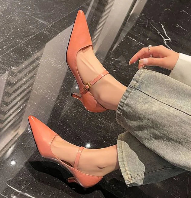 Ladies' Fashionable Pointed High Heels