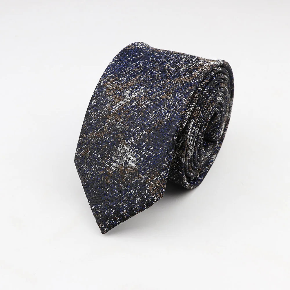 Tie For Men Classic Business Paisley Floral Stripe Plaid Dots 6cm Jacquard Necktie Accessories Daily Wear Cravat Wedding Dress