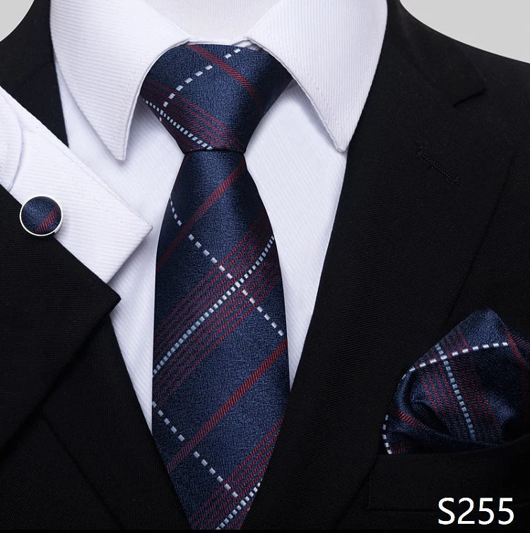 Tie For Men Blue Gold 65 Colors Sale Wedding Present Tie Pocket Squares Set Necktie Suit Accessories Fit Group Holiday Party