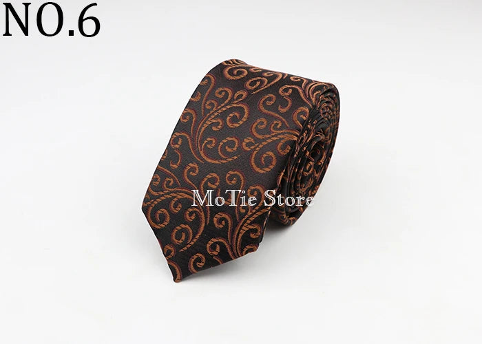 Tie For Men Classic Business Paisley Floral Stripe Plaid Dots 6cm Jacquard Necktie Accessories Daily Wear Cravat Wedding Dress
