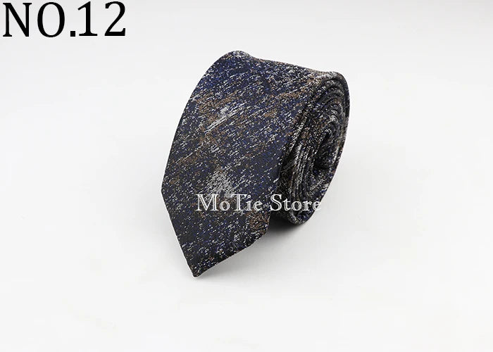 Tie For Men Classic Business Paisley Floral Stripe Plaid Dots 6cm Jacquard Necktie Accessories Daily Wear Cravat Wedding Dress