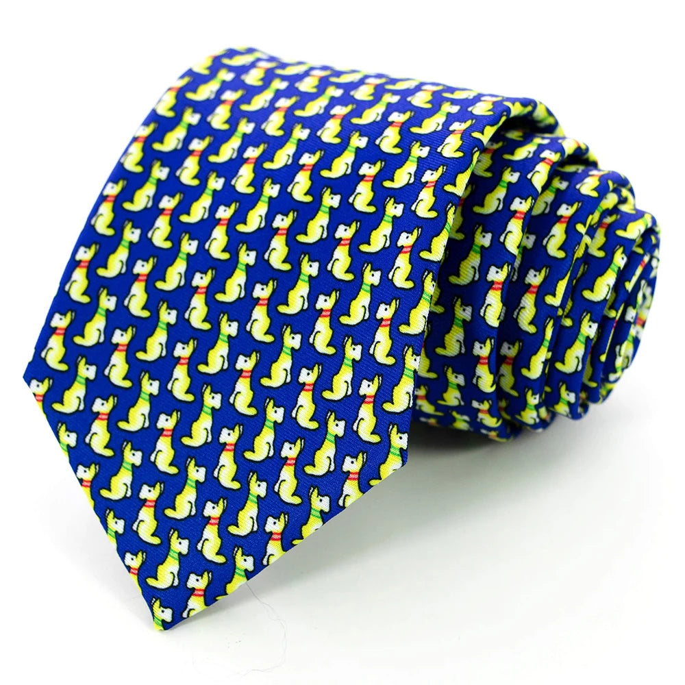 New men's fashion print tie Hand-made 8cm silk necktie Paisley floral geometric Neck Tie for business party wedding gift