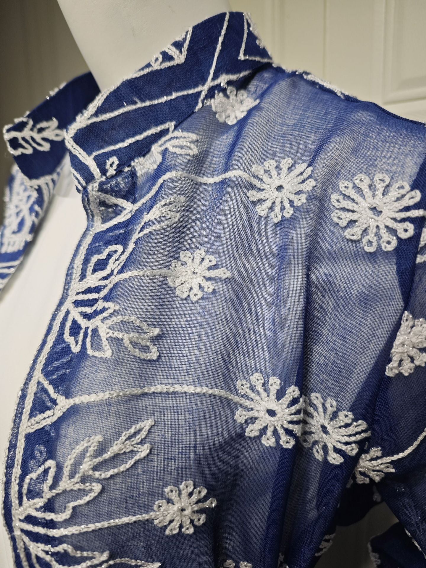 Fall Casual Maxi Dresses for Women Flare Sleeve Embroidery Lace Dress