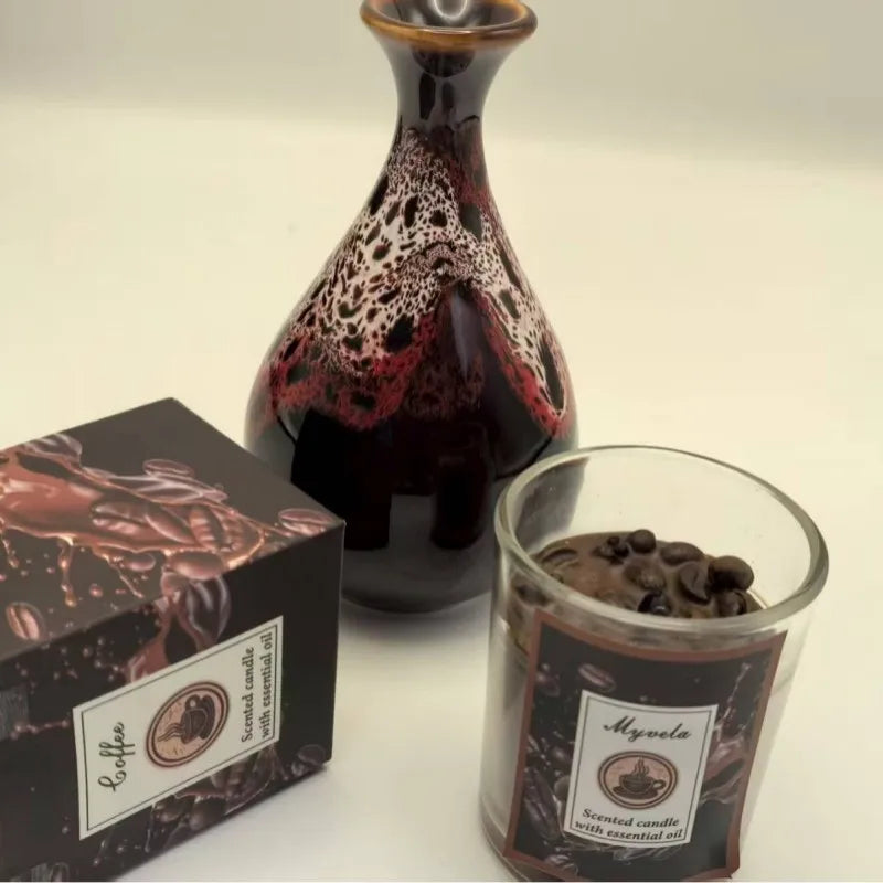 Candles Coffee Scented Aromatherapy Candle Indoor Long-lasting Smoke-free Fragrance Butter Lamp