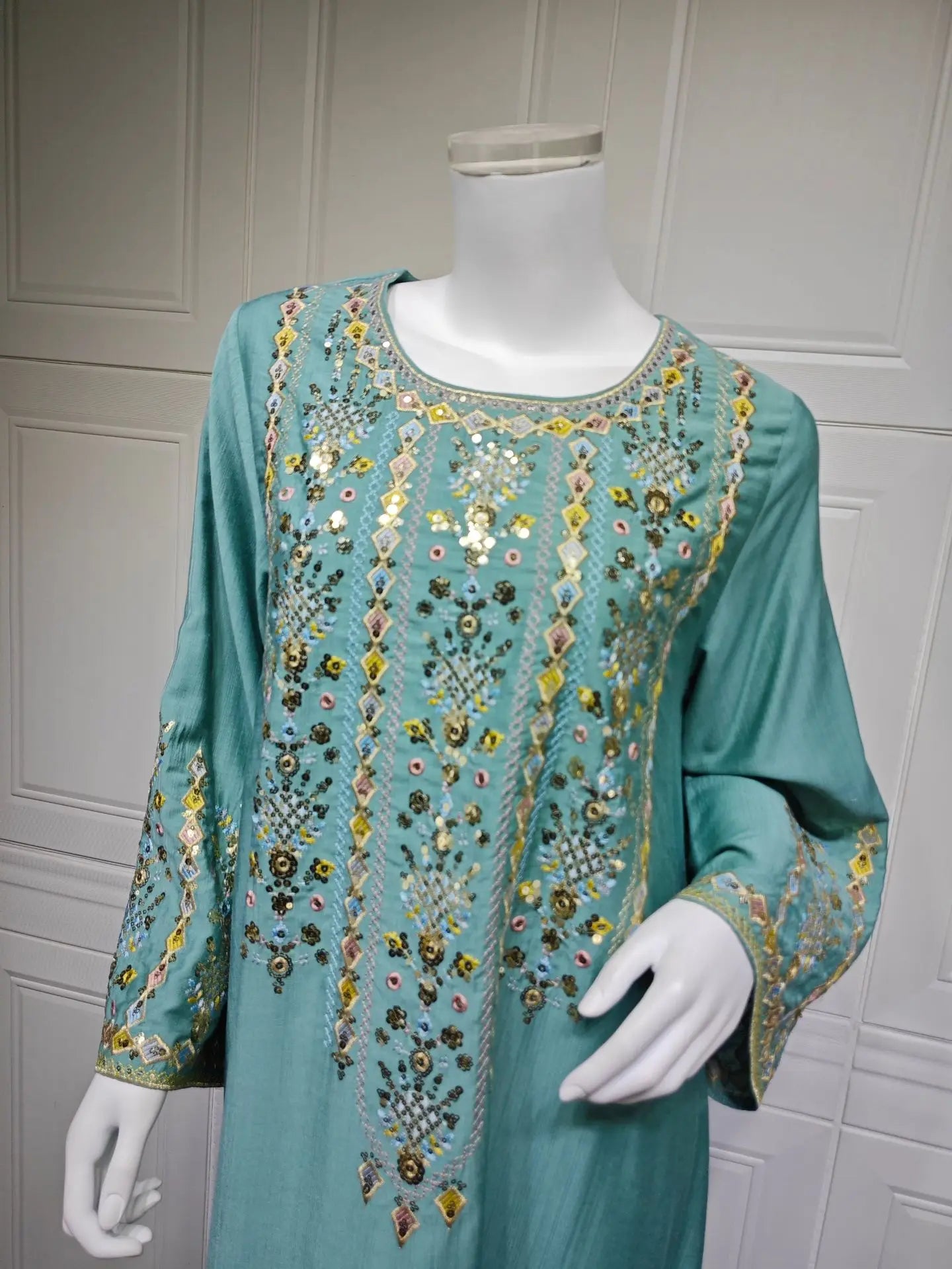 Women Jalabiya Dubai Dress Abaya Eid Ramadan Party Gorgeous Long Dresses Muslim Embroidery Vestidos Largos Robe Saudi Arab 2026