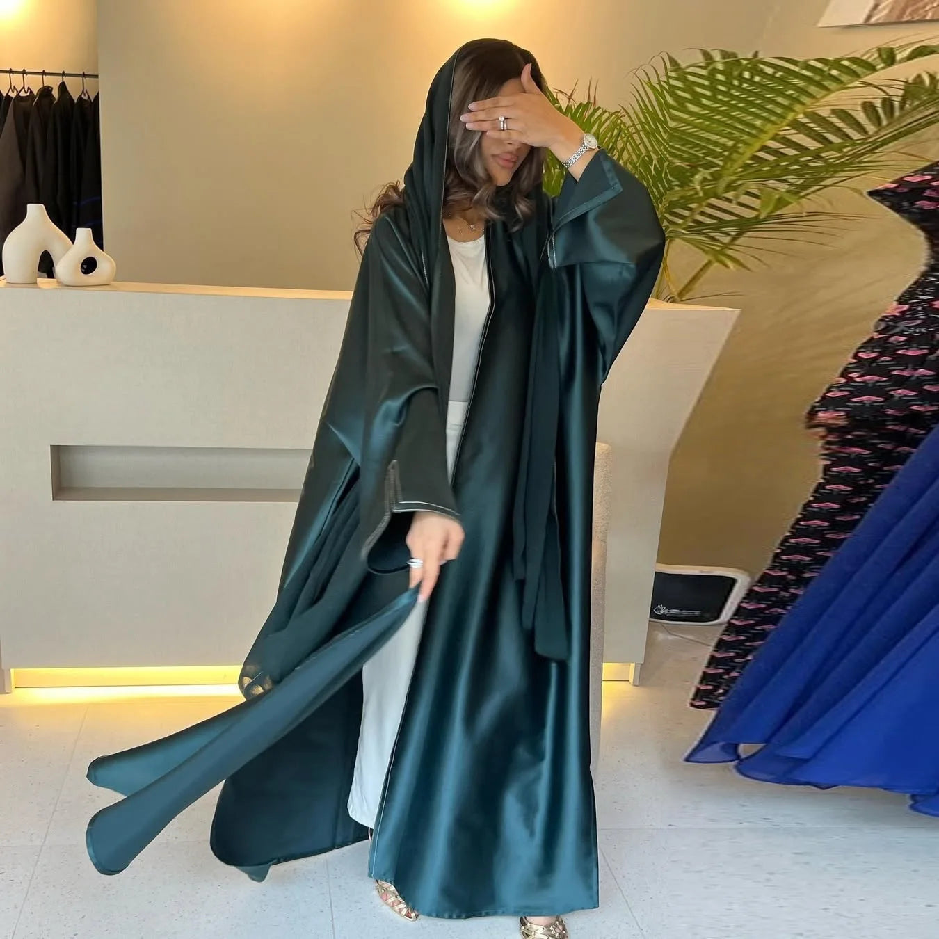 Muslim Modest Abaya Women Cardigan Dress Ramadan Eid Party Abayas Dresses Arab Long Robe Morocco Dubai Kaftan Vestidos Jalabiya