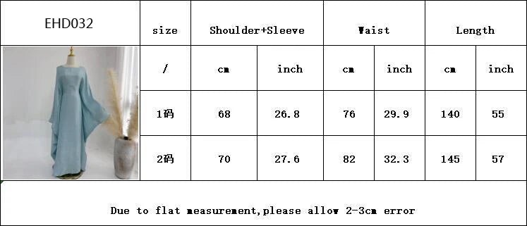 Ramadan Summer Batwing Sleeve Satin Butterfly Abaya Islam Muslim Maxi Dress Kebaya Women Kaftan Robe Musulmane Femme Vestidos