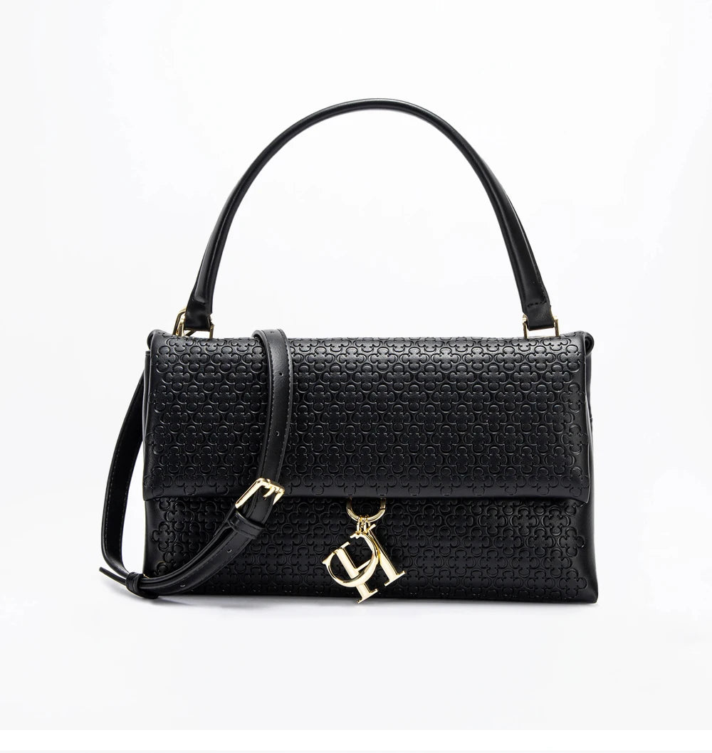 Unique Fashion Printed Women's Handbag Metal Accessories Solid Color Elegant Simplicity Women's Shoulder Bag