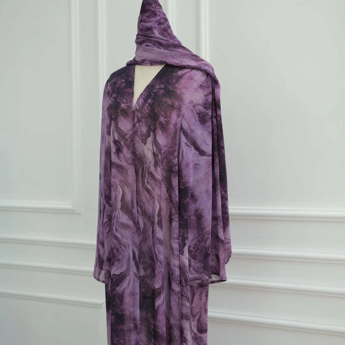 Eid Abaya for Women Print Cardigan Scarf Set Muslim Dresses Ramadan Morocco Dubai Jalabiya Kaftan Vestidos Arab Long Robe 2025