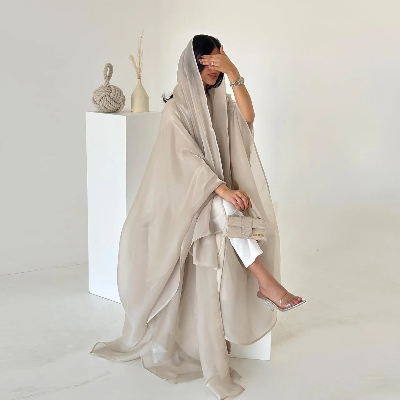 Eid  Women Abaya Muslim Cardigan Dresses Scarf Silky Abayas Ramadan Morocco Dubai Jalabiya Kaftan Vestidos Arab Long Robe 2025