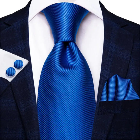 Hi-Tie Solid Purple Navy 100% Silk Men's Tie Neck Red Ties Ties for Men Formal Business Luxury Wedding Neckties Gravatas