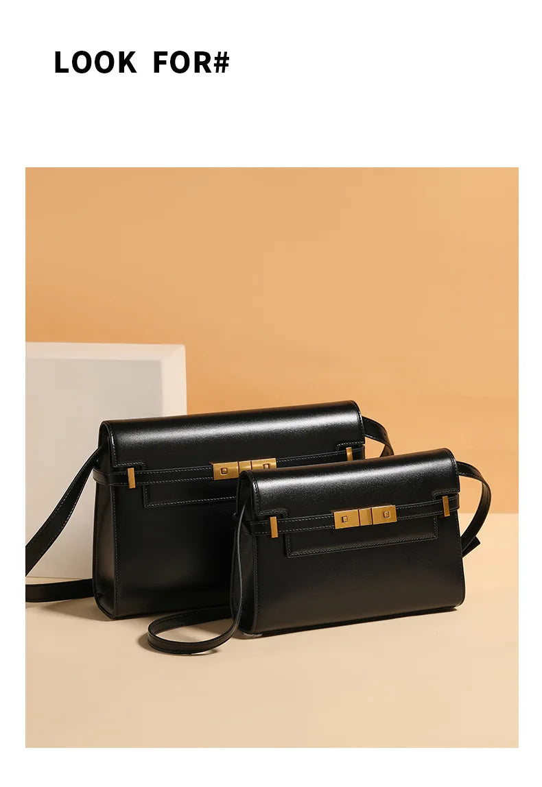 Retro High-End Feeling Manhattan Handbag Underarm Mailman Bag for Stylish Urban Living