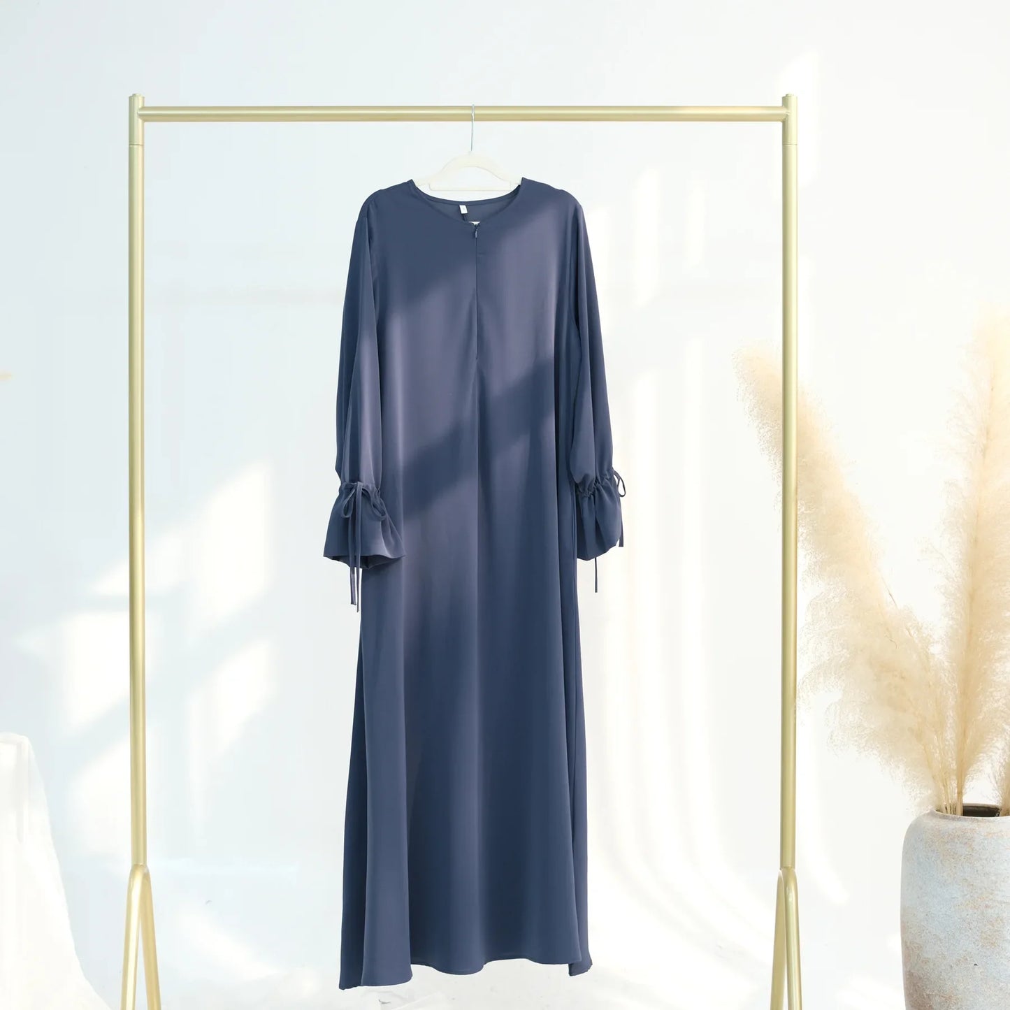 Ramadan Arabic Muslim Women Modest Dress 2025 Elegant Dubai Plain Abaya Islamic Church Clothing Fashion Loose Turkey Solid Robe
