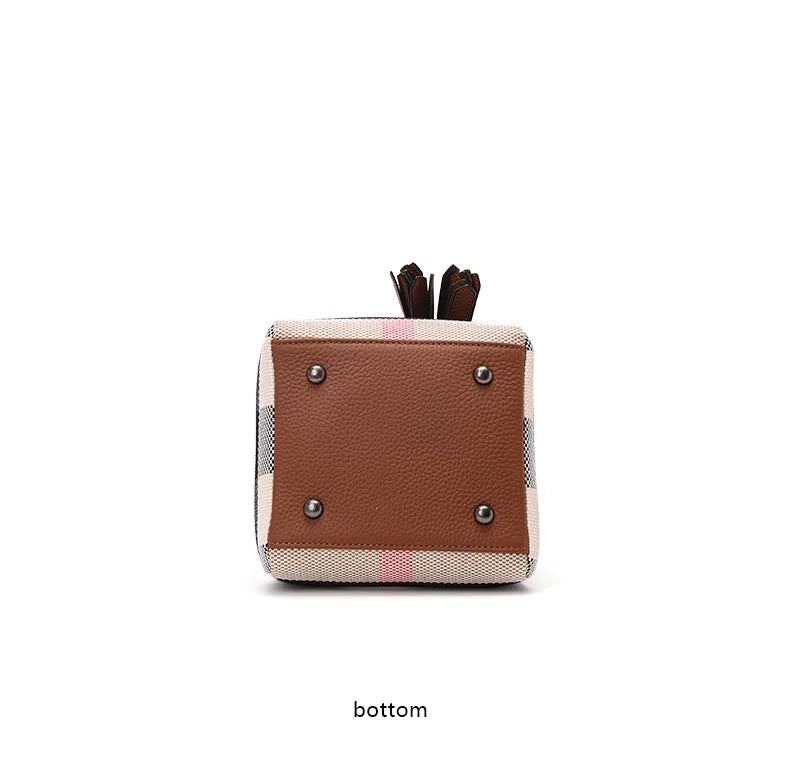 Aidrani Small Checkered Handbag: Chic Design, Signature Style