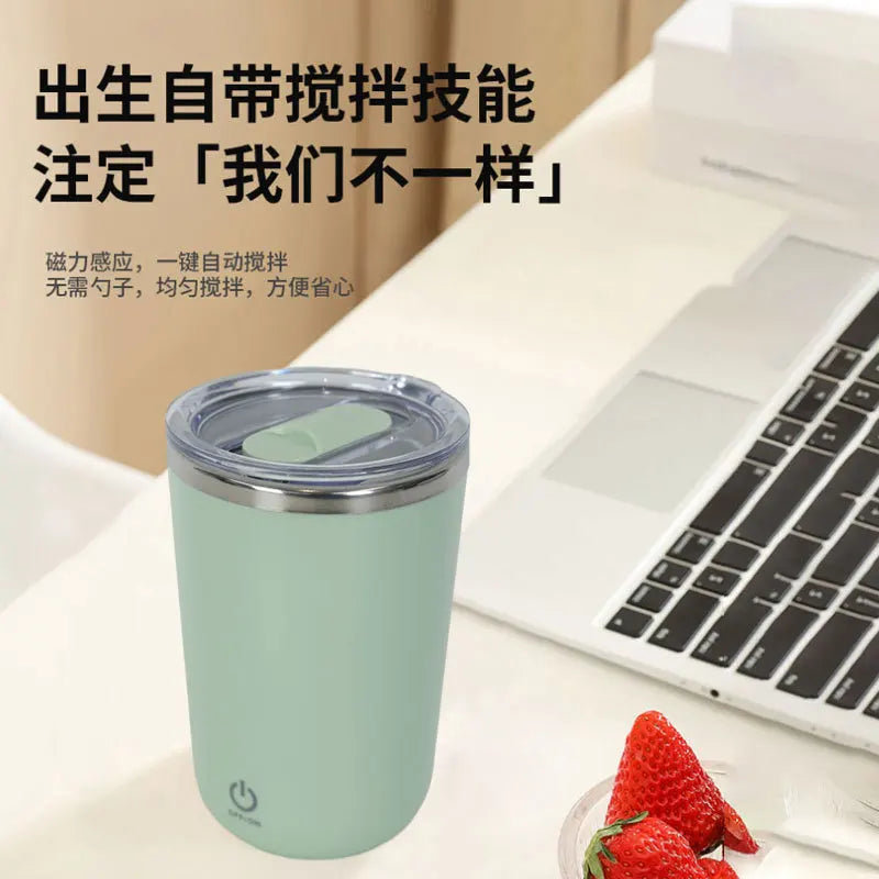 350ml Self-Stirring Mug Stainless Steel Thermal Insulation USB Rechargeable Auto Magnetic Mug Waterproof Self Mixing Coffee Cup