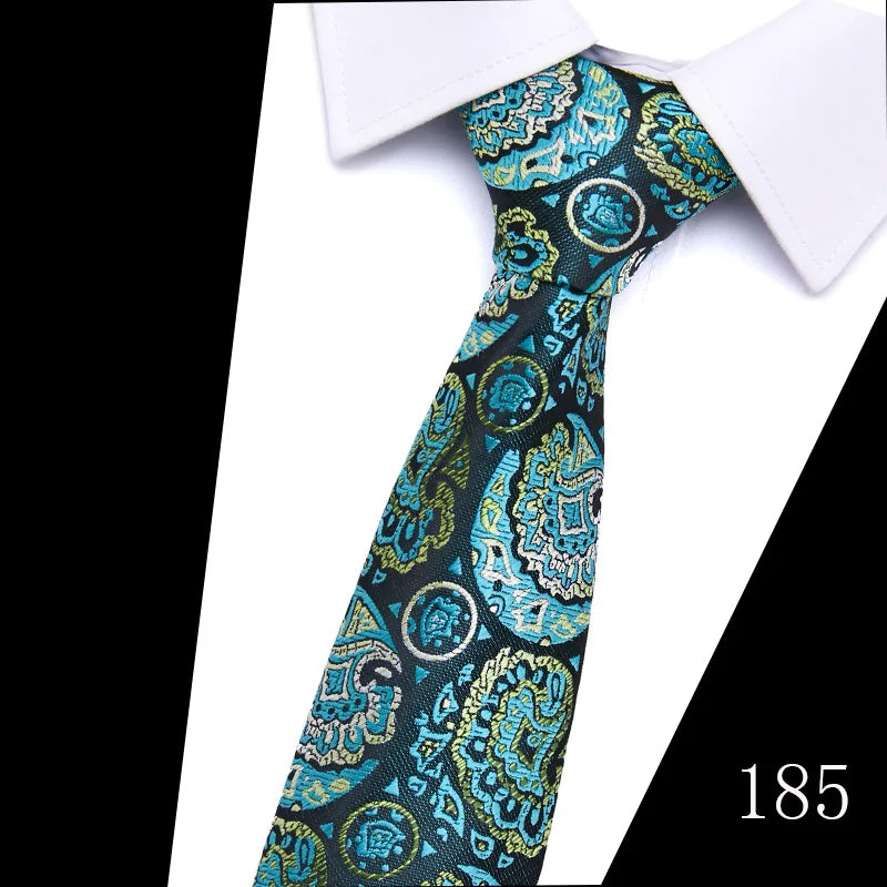 Ties For Men British Stripe Green Blue Floral Paisley Neckties Fit Daily Office Wedding Party Tuxedo Slim Ties Wholesale