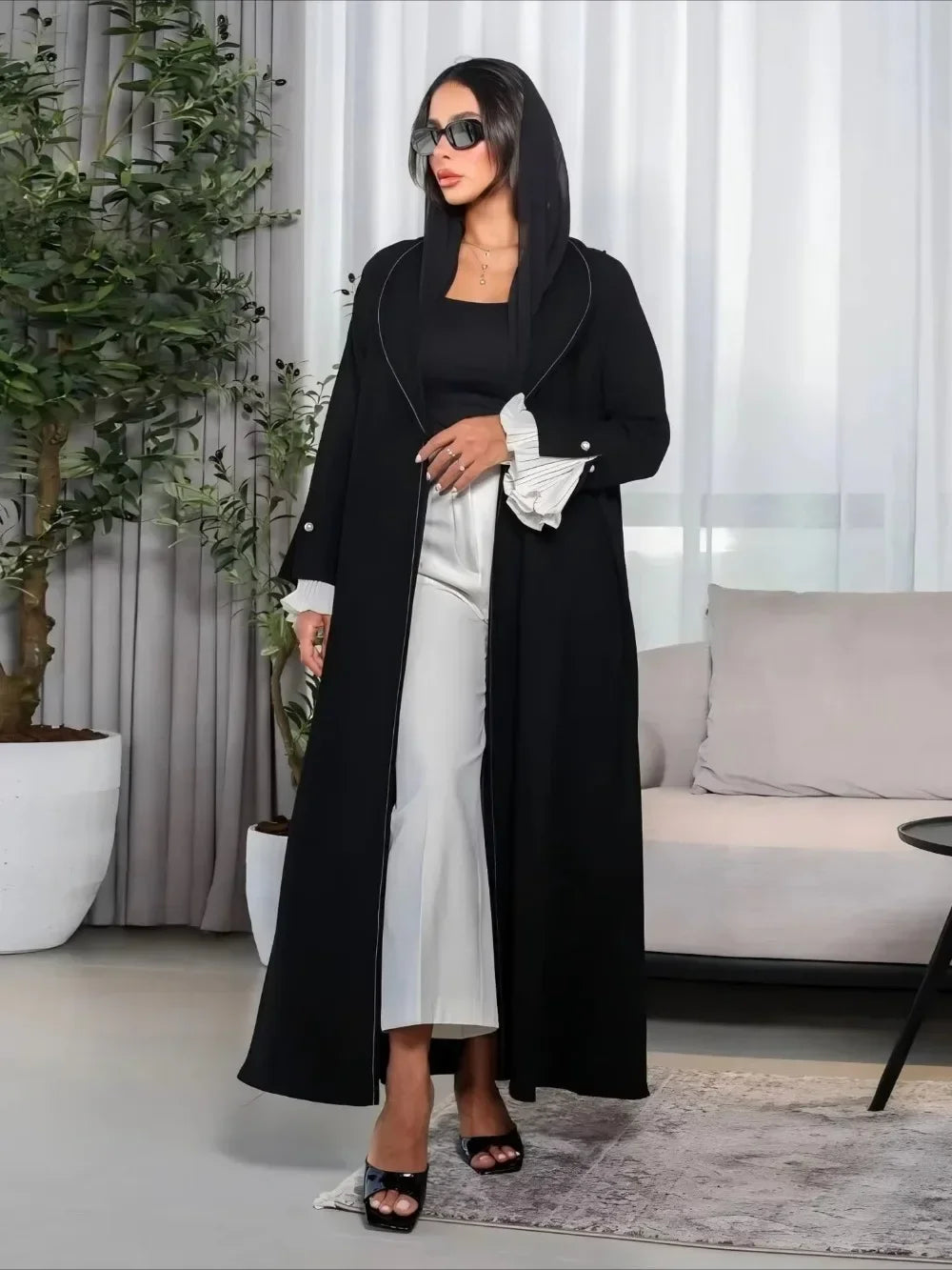 Eid Muslim Abaya for Women Dress Split Morocco Party Dresses Ramadan Print Pleated Abayas Kaftan Islam Dubai Arab Long Robe 2024