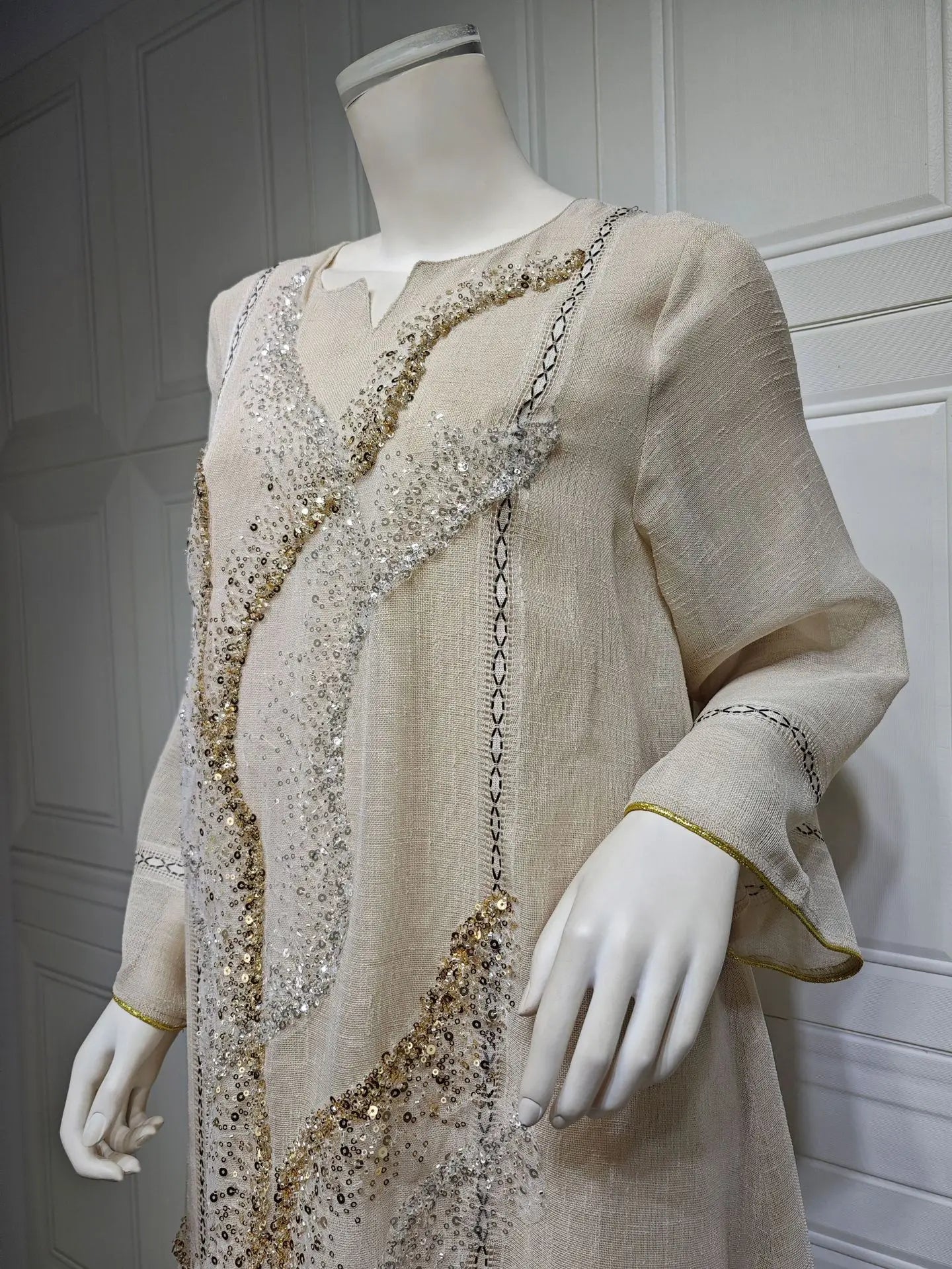 Uni Abaya Dubai Luxury Evening Dress Woman For Party Prom Modest Fashion Mesh Sequins Embroidery New in Dresses 2025