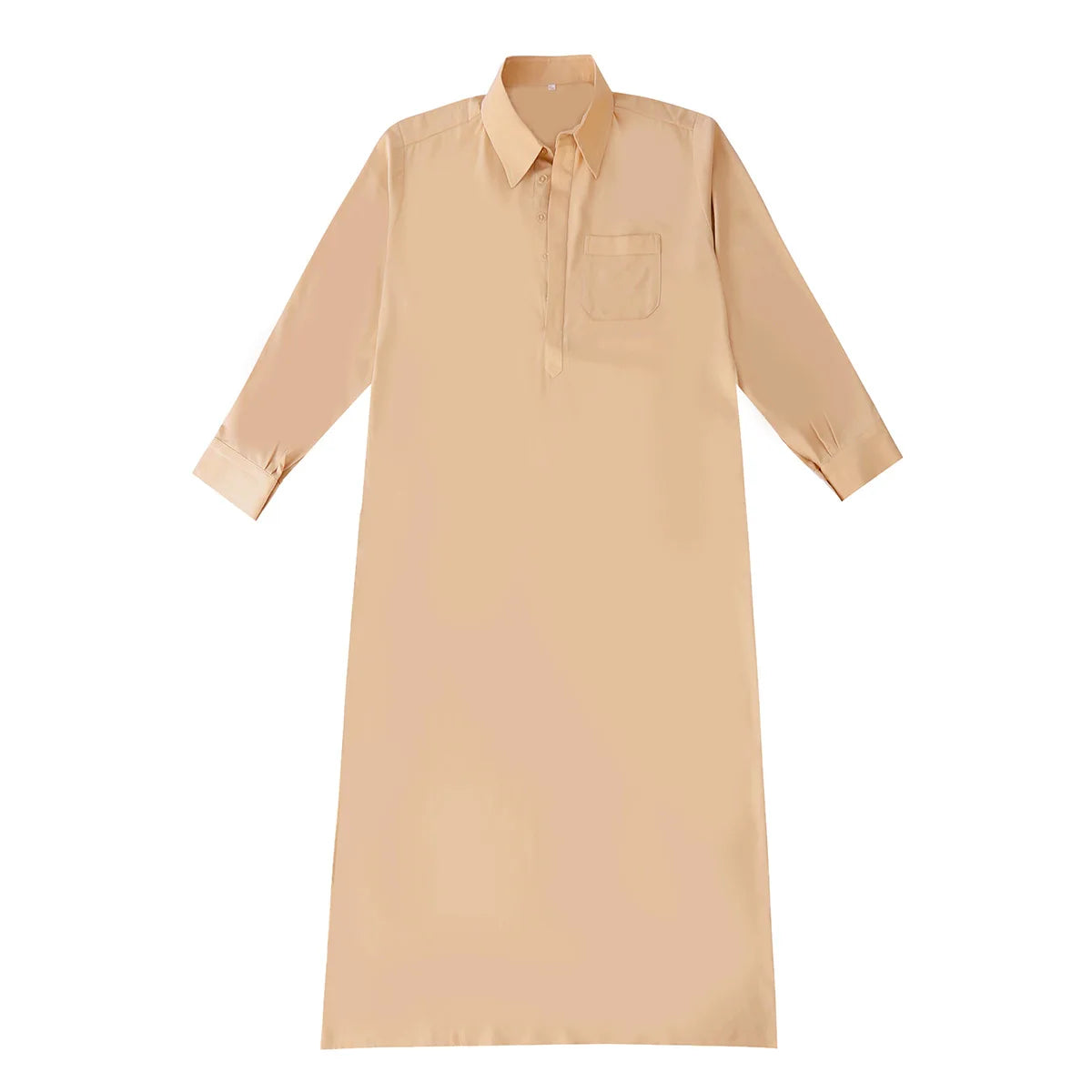 Mens Robe Long Sleeve Saudi Abaya Arabic Thobe Jubba Thoub Dubai Daffah Kaftan Middle East Islam Thawb Jubba Muslim Dress Caftan