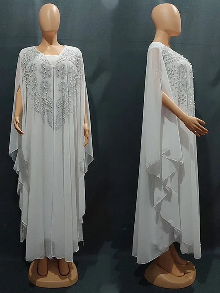 Abayas For Women Dubai Luxury 2025 Chiffon Boubou Muslim Fashion Dress Caftan Marocain Wedding Party Occasions Djellaba Femme