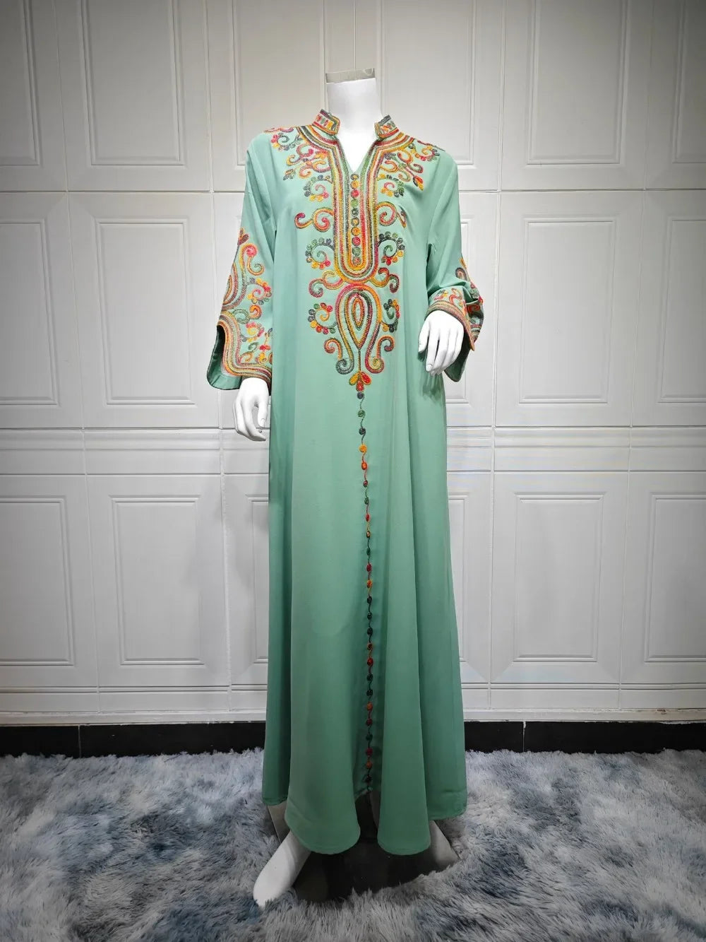 Abaya Dress For Women Embroidery Vestidos Largos Islam Arab Long Robe Jalabiya Ramadan Morocco Kaftan Dubai Abayas Dresses 2026