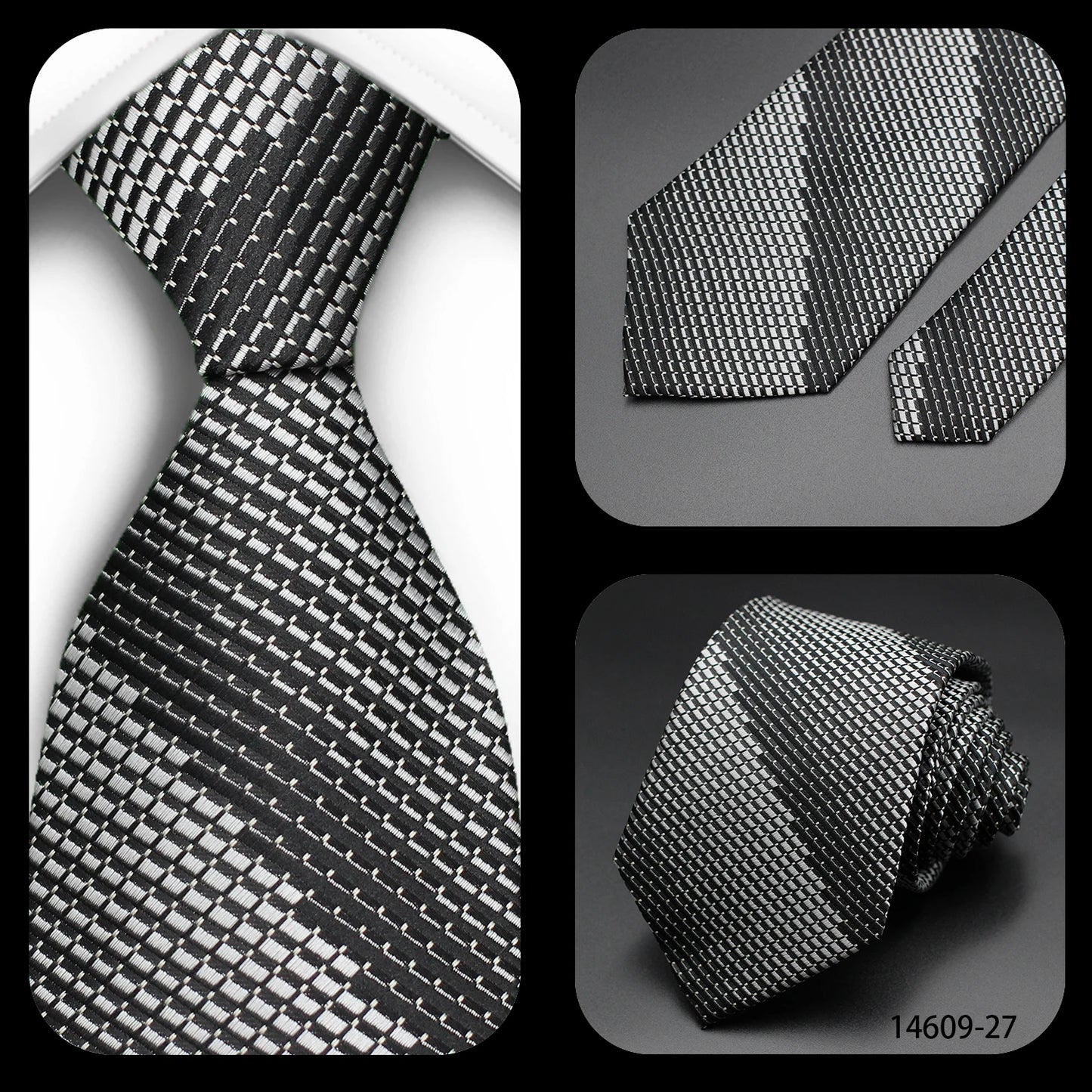Tie Gravatas Fashion Wholesale Woven Striped Necktie Wedding Accessories Blue Man Fit Group Party Office Neck Ties