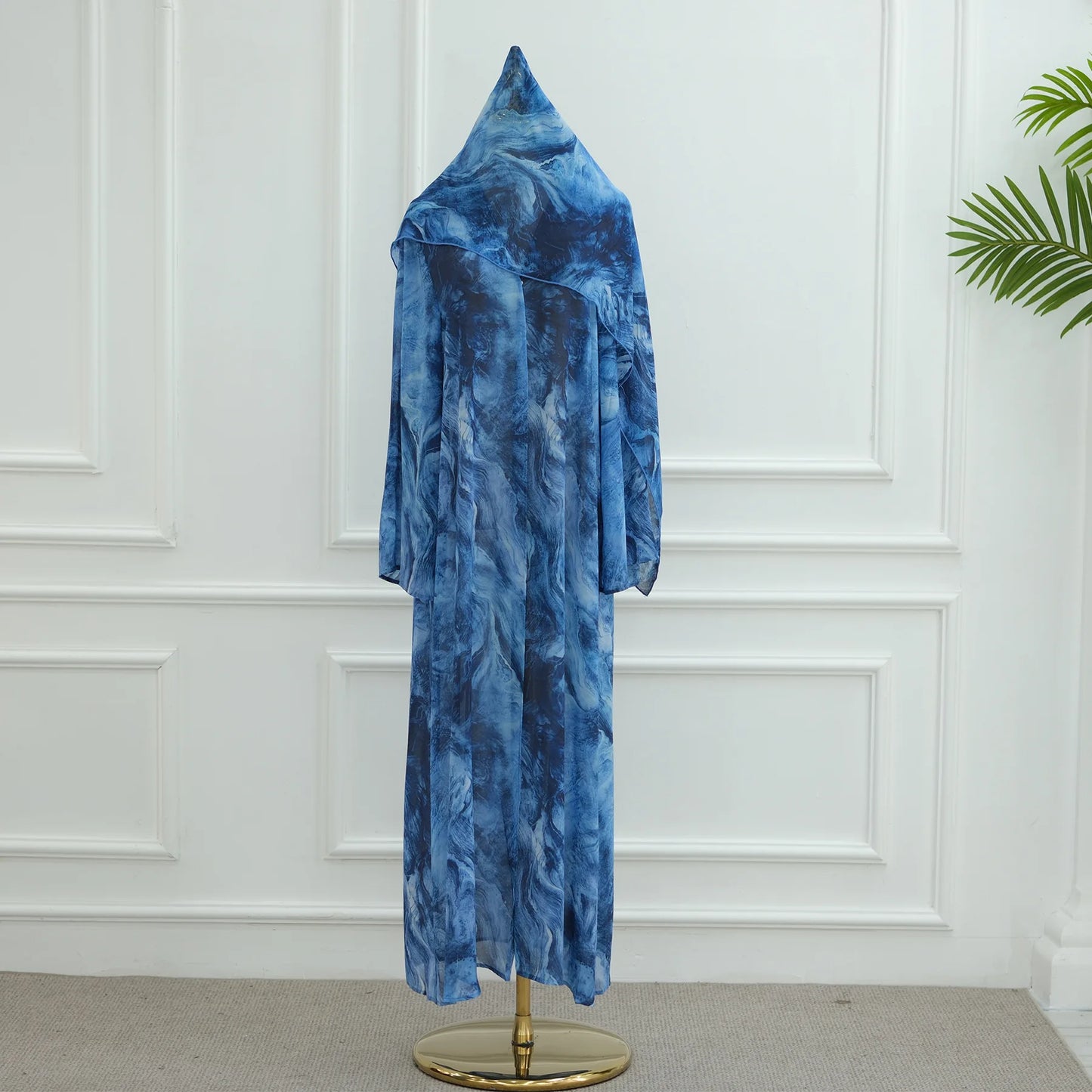Eid Abaya for Women Print Cardigan Scarf Set Muslim Dresses Ramadan Morocco Dubai Jalabiya Kaftan Vestidos Arab Long Robe 2025