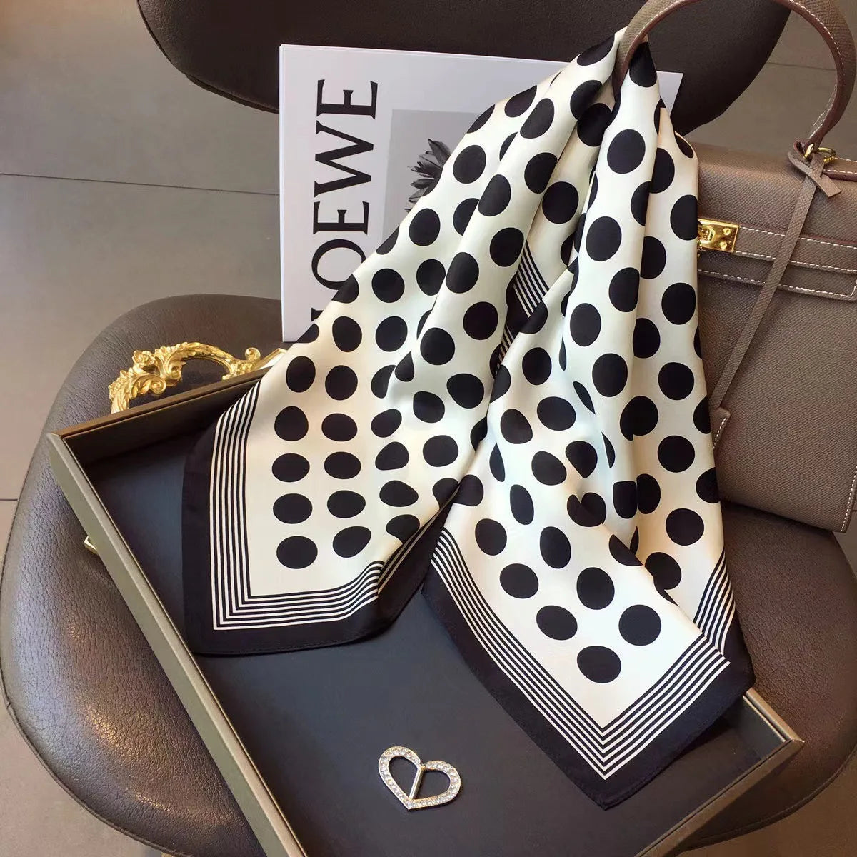 New 70x70cm Square Scarf Women Spring Summer Thin Sun Protection Neck Protection Tie Headband Versatile Scarves Party Gift