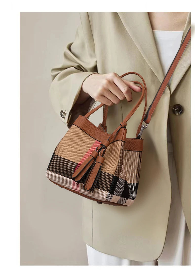 Aidrani Small Checkered Handbag: Chic Design, Signature Style