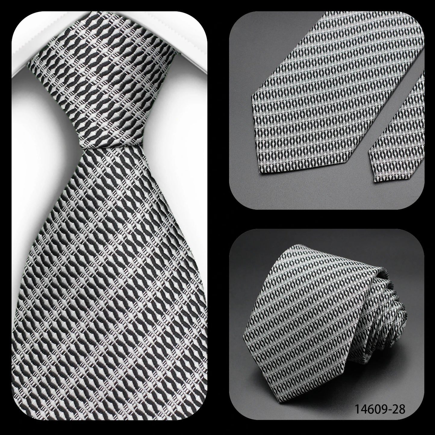 Tie Gravatas Fashion Wholesale Woven Striped Necktie Wedding Accessories Blue Man Fit Group Party Office Neck Ties