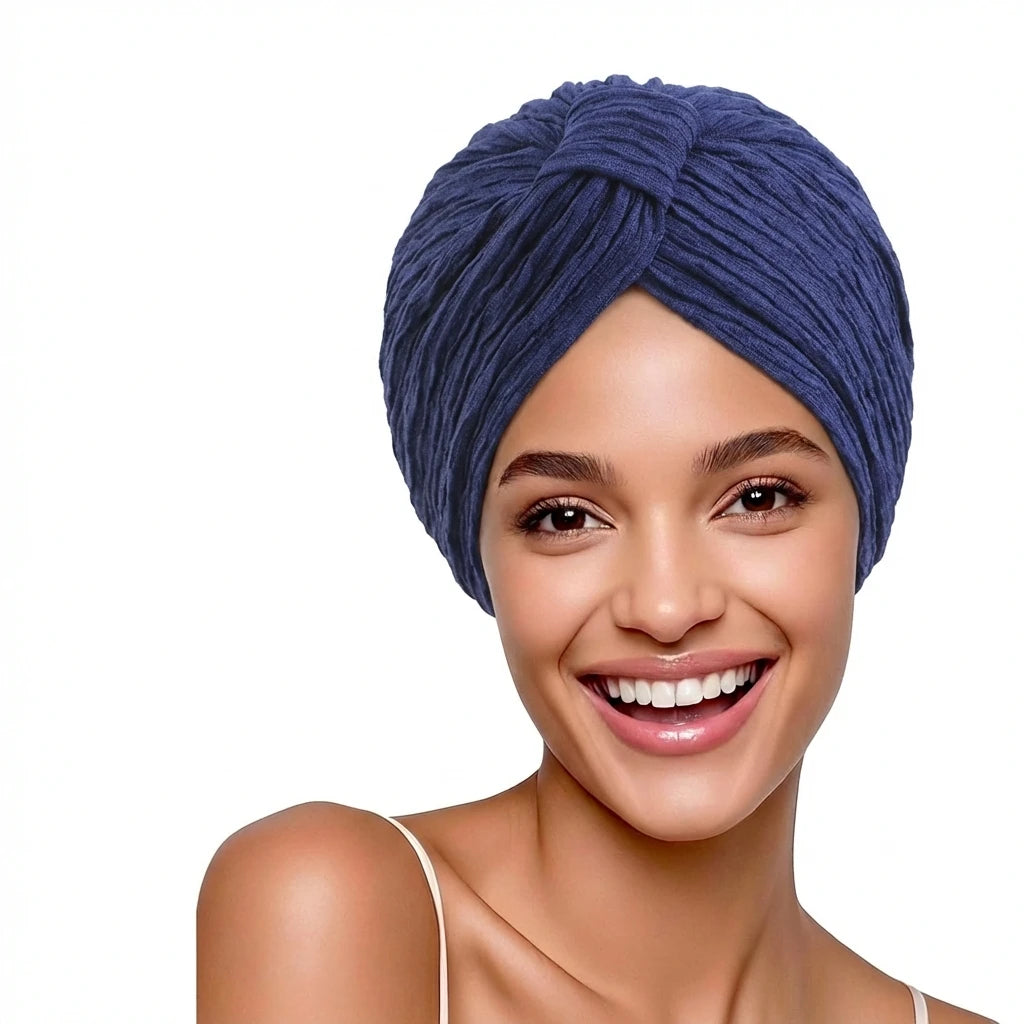 New Muslim Women Solid Color breathable headscarf hat Indian hat ethnic headscarf Hijab Hat Turban