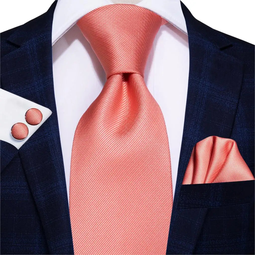 Hi-Tie Solid Purple Navy 100% Silk Men's Tie Neck Red Ties Ties for Men Formal Business Luxury Wedding Neckties Gravatas