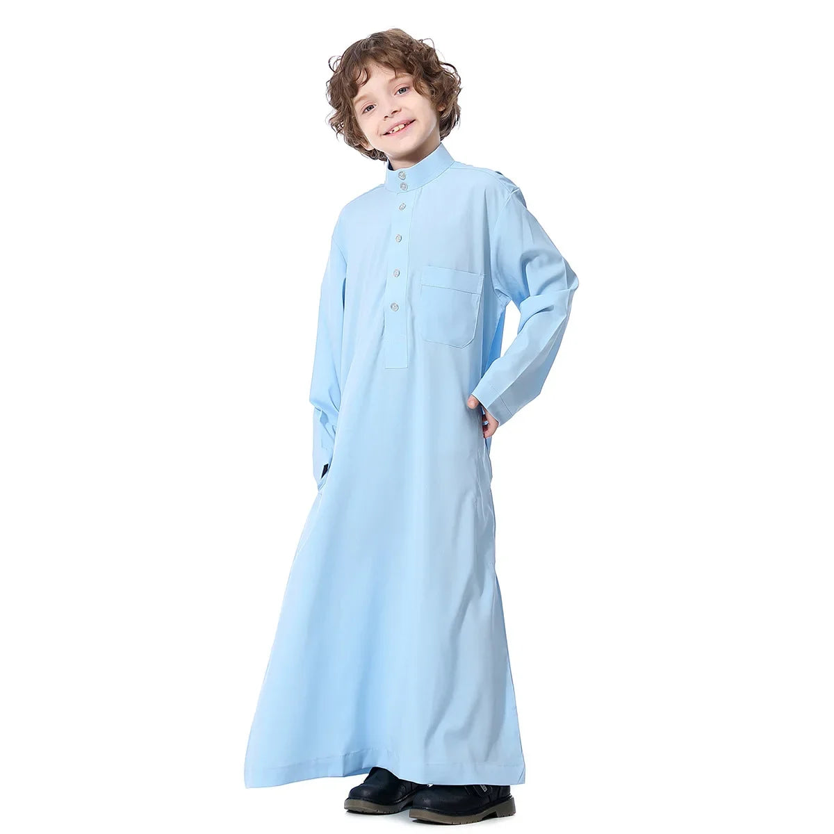 Abaya Dubai Long Robe Boys Jilbab Khimar Turkey Ramadan Muslim Clothes Kaftan Moroccan Islam Hijab Abayas Arab Islamic Clothing