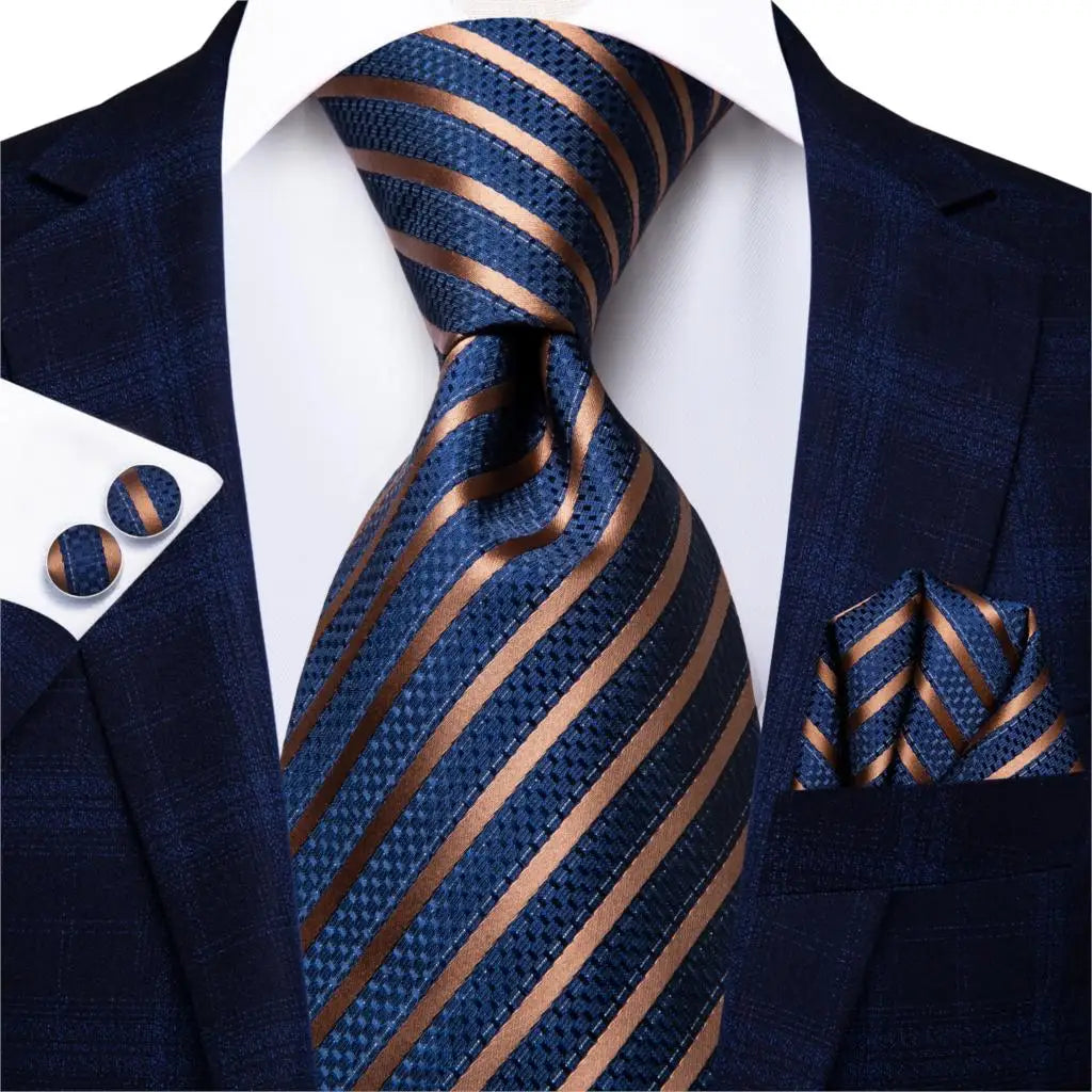 Hi-Tie Blue New Fashion Business Paisley Silk Men's Tie NeckTie 8.5cm Ties for Men Formal Luxury Wedding Quality Gravata