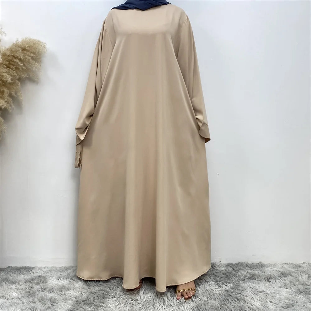 New Muslim fashion Abaya women's dress sold in Dubai in the Middle East Arab net color Islamic dress robe lace long dress