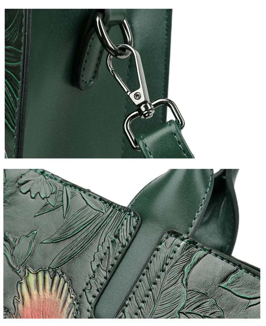 High Quality Handbag Women Designer Shoulder Bag Large Capacity Office Pocket Embossed Diagonal Cross Bag Official Document Bag